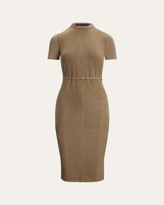 Lindsay Hybrid Short-Sleeve Midi Dress